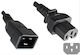 Microconnect IEC C20 - IEC C15 Cable 1.8m Μαύρο PE152018