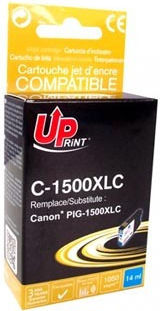Uprint Compatible Inkjet Printer Ink Canon 1500XL 14ml Cyan 1pcs