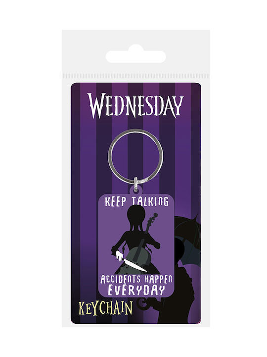 Wednesday Accidents Happen Every Day Keychain Rk39491c