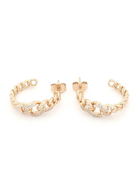 4You Jewels Earrings Hoops made of Silver with Stones