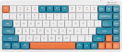 Tracer FINA 84 Gaming Mechanische Tastatur 75% mit Outemu Rot Schaltern und RGB-Beleuchtung White/Blue