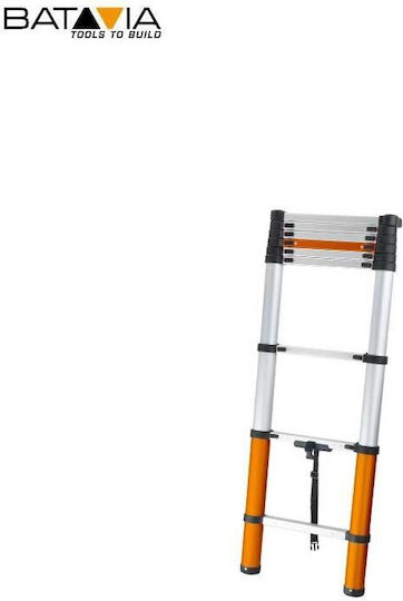Batavia Teleskopische Leiter Aluminium 8 Stufen mit maximaler Höhe 2.63m