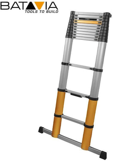 Batavia Teleskopische Leiter Aluminium 12 Stufen mit maximaler Höhe 3.81m
