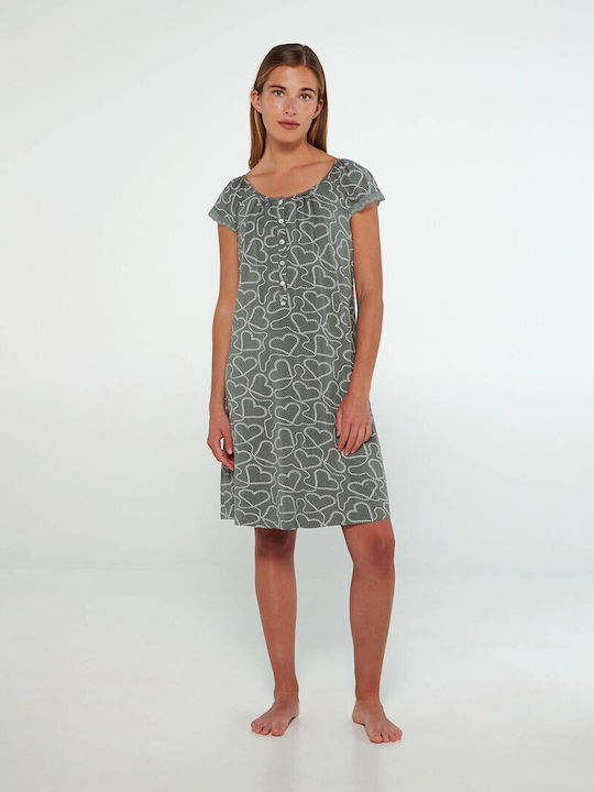 Vamp Winter Women's Nightdress Green