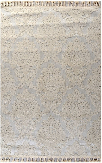Tzikas Carpets Σετ Μοντέρνα Χαλιά Κρεβατοκάμαρας Λευκό-κρεμ 332-0-335-68339-060 3τμχ