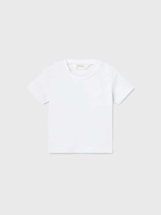 Mayoral Kids' Blouse Short Sleeve White