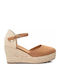 Damenplattformen im Espadrilles-Stil Braun