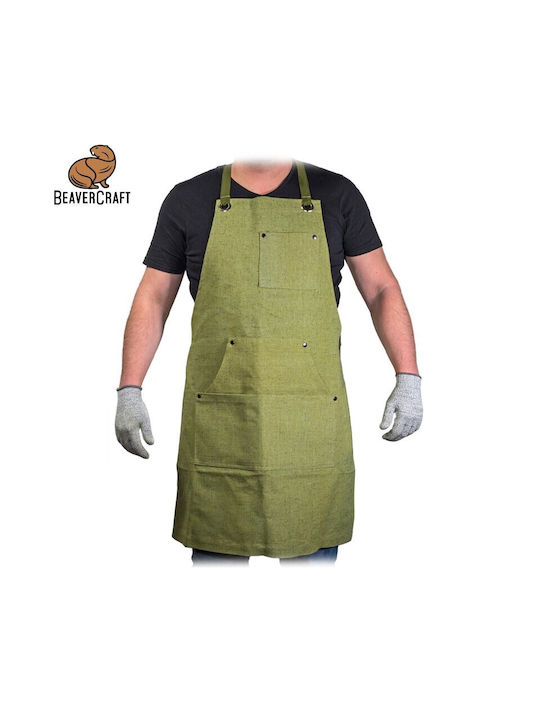 Beaver Craft Apron Green