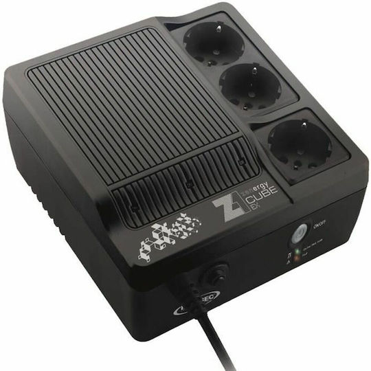 Infosec Z1 ZenCube-EX FR UPS Off-Line 600VA с 3 Schuko Гнезда