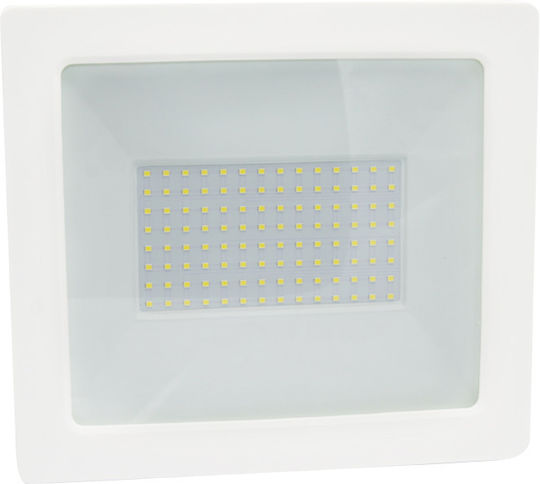 Adeleq Στεγανός Προβολέας LED 100W Θερμό Λευκό 3000K IP65