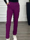 Women's Fabric Trousers Magenta