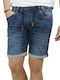 Herrenshorts Jeans Blau