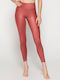 Women's Legging Shiny & Push Up Orange