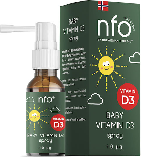 NFO Baby Vitamin for Immune System Boost & Bone Health 400iu 20ml