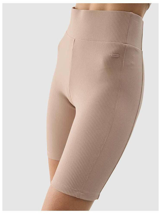 Women's Bike Training Legging High Waisted Beige