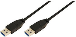 LogiLink CU0040 USB 2.0 USB-A male σε USB-A male 3m