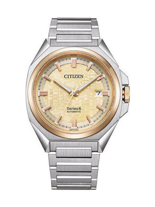 Citizen Series 8 Men's Watch 40mm Automatic with Silver Metal Bracelet