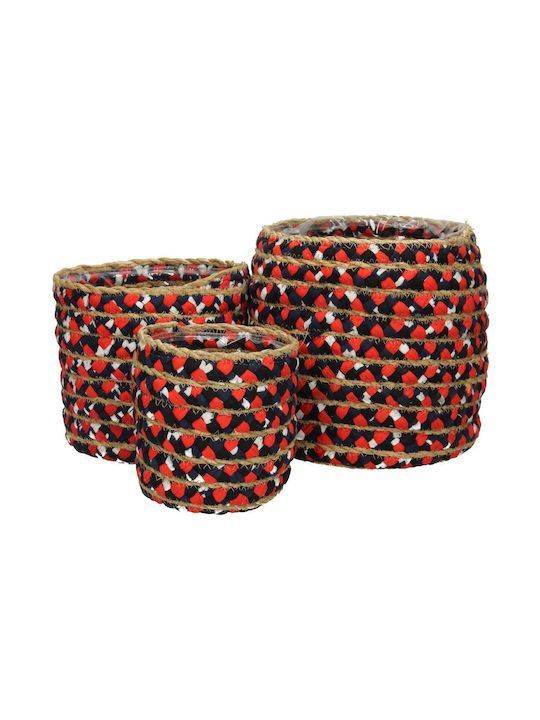 ArteLibre Pot Multicolour Set 3pcs