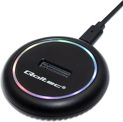 Qoltec Stație De Andocare Pentru Hard Disk-uri SATA Cu Conectivitate USB-C 52275