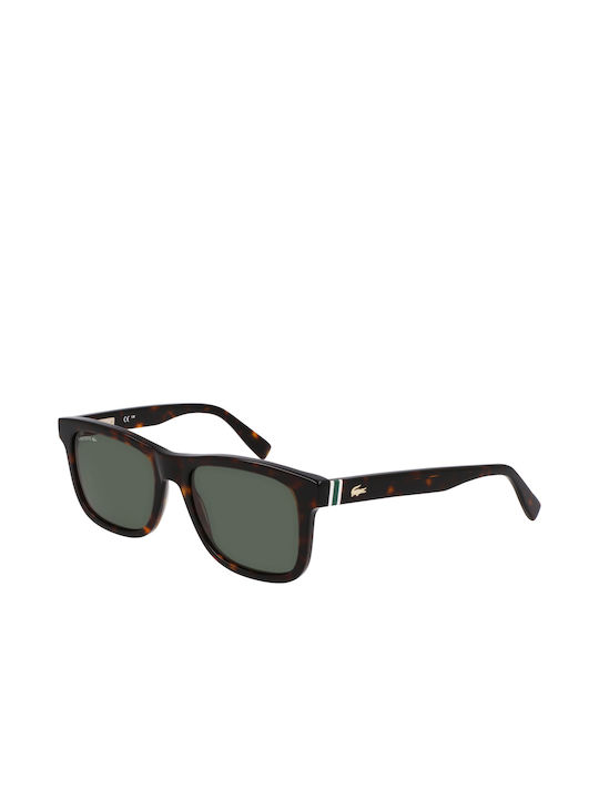 Lacoste Sonnenbrillen mit Braun Schildkröte Rahmen und Grün Linse L6014S-230