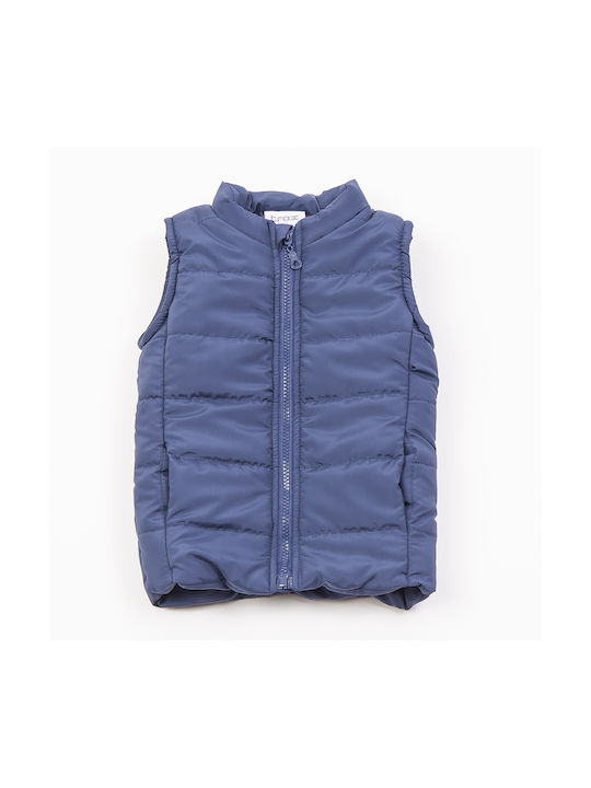 Trax Jachetă casual pentru copii Fără mâneci cu căptușeală Albastru