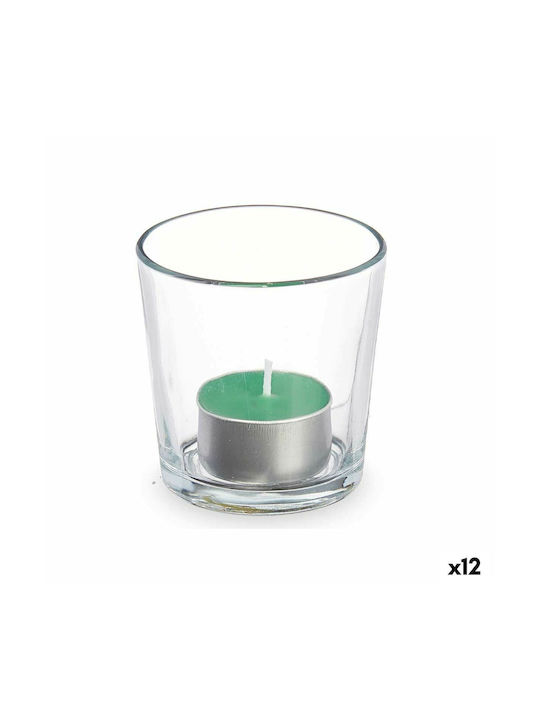 Acorde Scented Candle Jar Green 7x7cm 12pcs