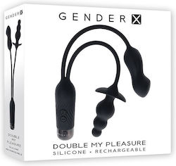 Gender X Pleasure Anal Plug with Vibration Black