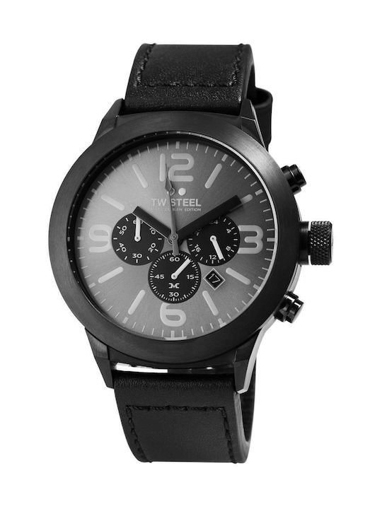 TW Steel Ceas Bărbați 42mm Baterie cu Curea Din Piele Neagră