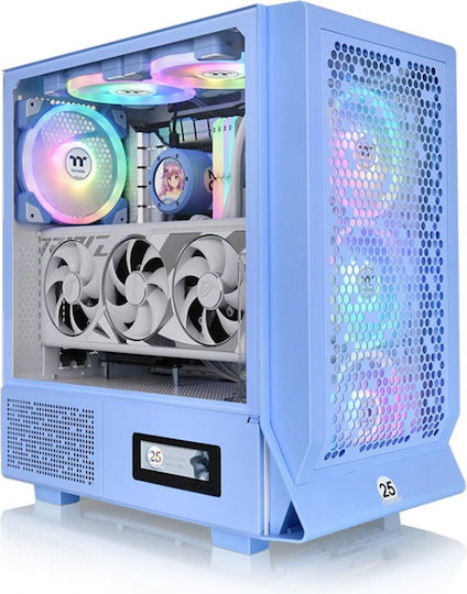 Thermaltake Ceres 330 TG ARGB Геймърско Midi Tower Компютърна Кутия Hydrangea Син