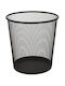 Excellent Houseware Metalic Coș de gunoi de birou Negru