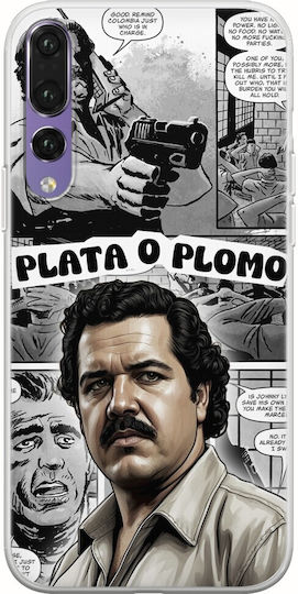 Tv Quotes - Pablo Escobar Back Cover Silicone Multicolour (Huawei P20 Pro)