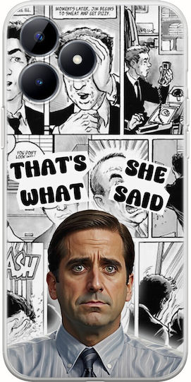 Tv Quotes - Michael Scott Umschlag Rückseite Silikon Mehrfarbig (Realme C53)
