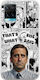 Tv Quotes - Michael Scott Back Cover Silicon Multicolor (Vivo Y21s)