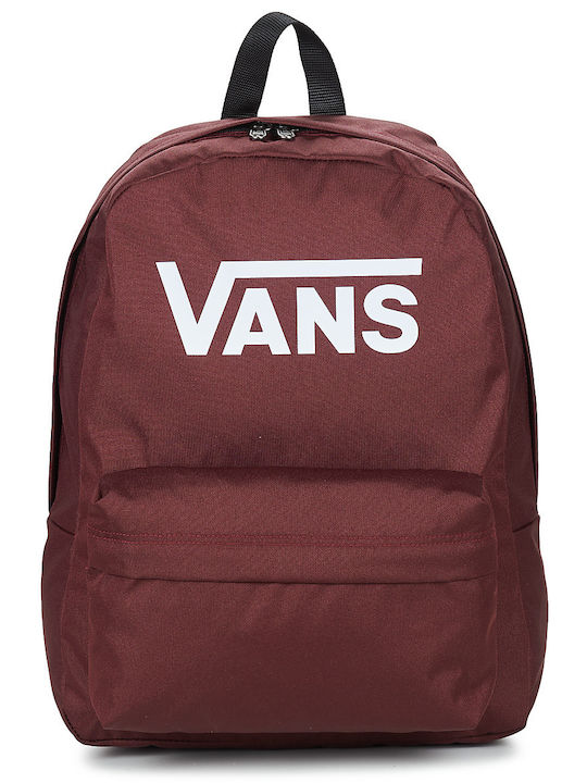 Vans Old Skool Drop V School Bag Backpack Junior High-High School in Burgundy color 22lt