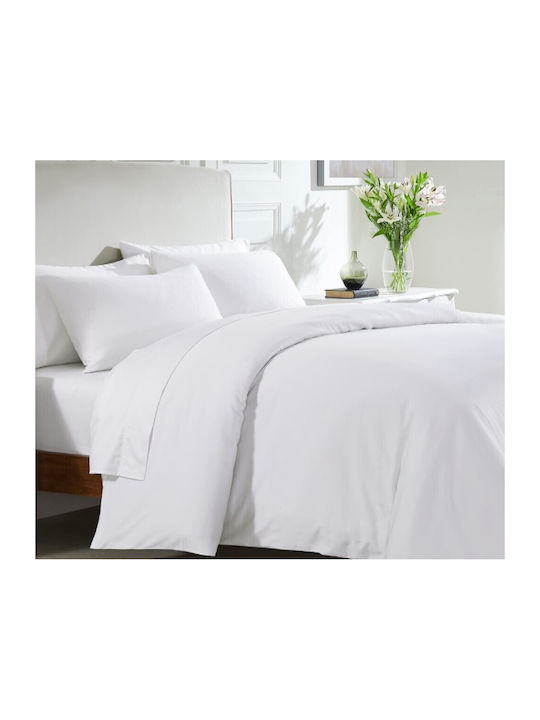 MayHome Set Coverlet King Size from Cotton & Polyester White 260x240cm 3pcs