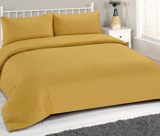 MayHome Module Cuvertură Single Bumbac Galben 160x240cm 2buc