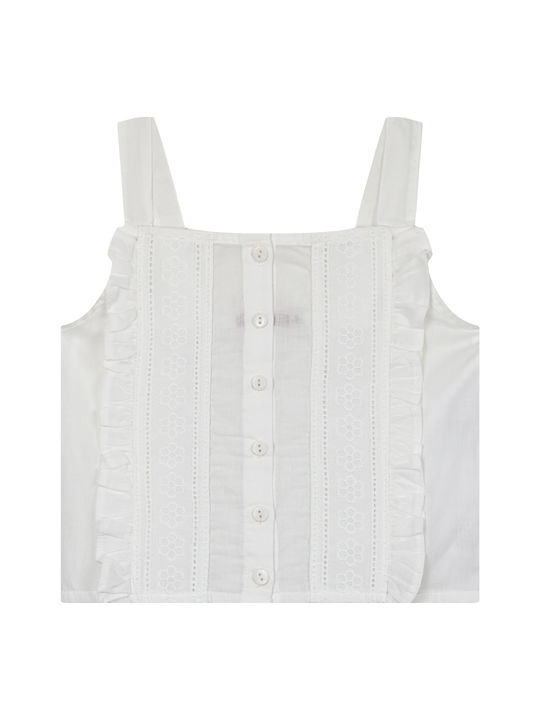 Energiers Kids' Blouse Sleeveless White