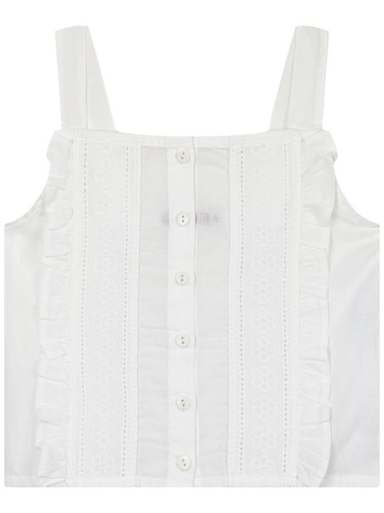 Energiers Kids Blouse Sleeveless White