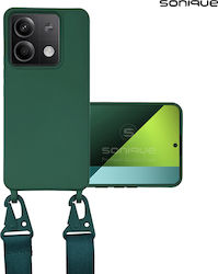 Sonique Back Cover Σιλικόνης 0.5mm με Λουράκι Π...