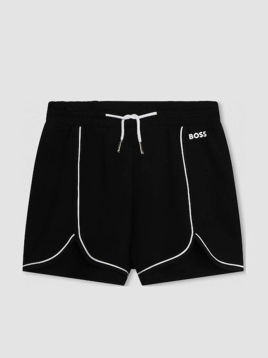 Kinder-Shorts/Bermudas Stoff Schwarz