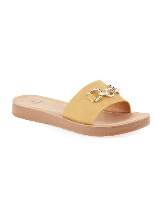 Verde Synthetic Leather Women's Sandals Beige