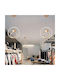 Universo Illuminazione Pendant Light Gold with Crystals