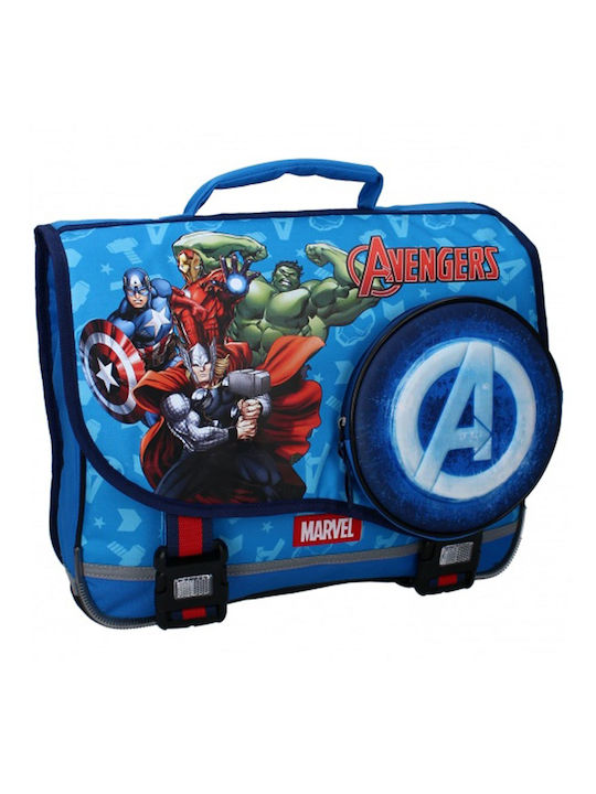 Avengers Σχολική Τσάντα Πλάτης Δημοτικού Μπλε