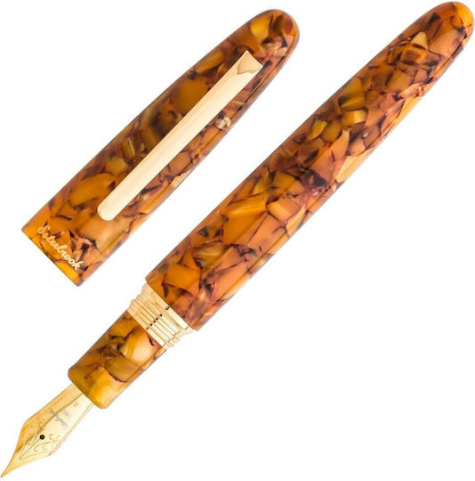 Esterbrook Pens Esterbrook Estie Honeycomb Gt Oversize Πένα Γραφής Medium Χρυσή