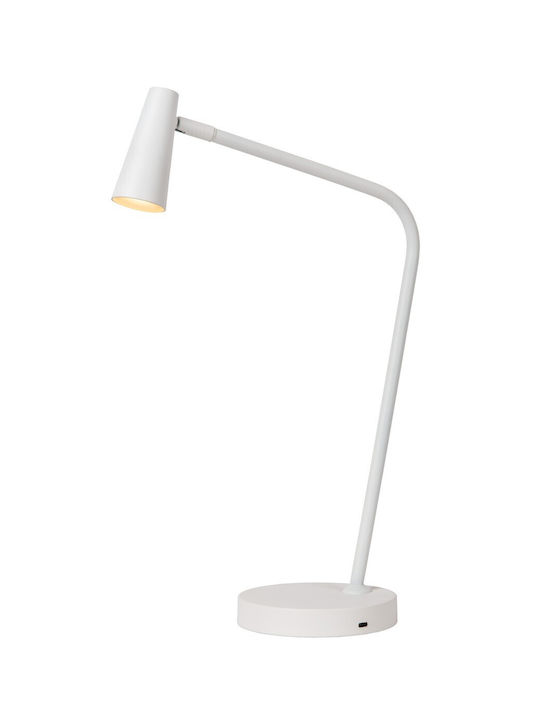 Lucide Lightning LED Φωτιστικό Γραφείου σε Λευκό Χρώμα