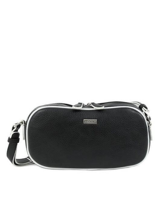 Doca Damen Tasche Crossbody Schwarz