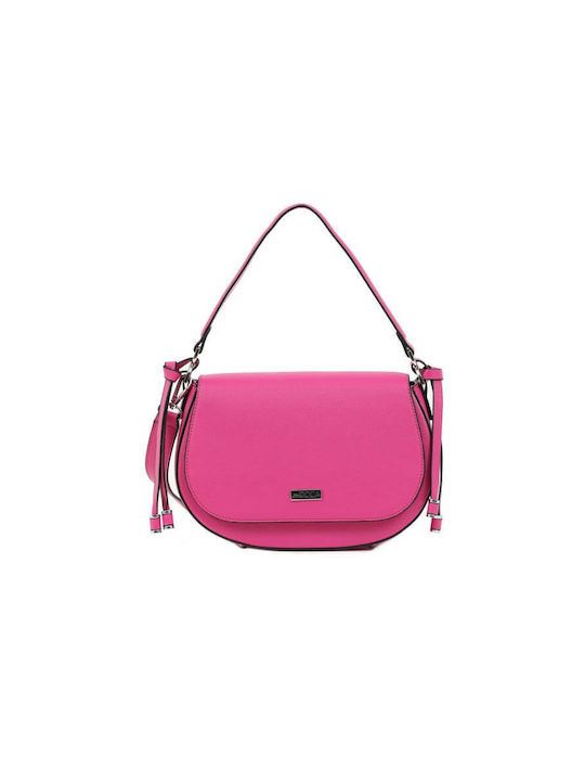 Doca Damen Tasche Schulter Fuchsie