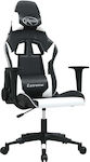 vidaXL 3143692 Gaming Chair with Adjustable Arms Black / White