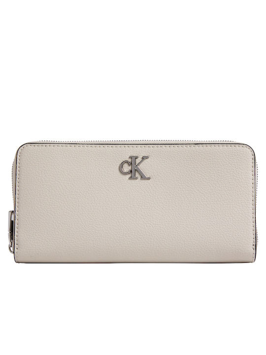 Minimal Monogram Large Women's Wallet Classic with RFID Gray