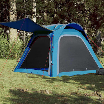 vidaXL Σκηνή Camping Μπλε για 4 Άτομα 240x221x160εκ.
